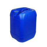 New HDPE double-layered bucket: inner layer white, outer layer blue; capacity 25L; made of chemical-grade plastic; stackable; resistant to acids, alkalis, and corrosion.