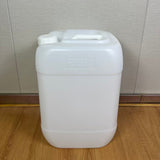 New HDPE double-layered bucket: inner layer white, outer layer blue; capacity 25L; made of chemical-grade plastic; stackable; resistant to acids, alkalis, and corrosion.