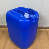 High cleanliness rating: outer layer blue, inner layer white; 25-liter stackable bucket resistant to acids, alkalis, and corrosion; 25L chemical plastic bucket.