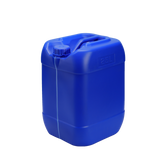New HDPE double-layered bucket: inner layer white, outer layer blue; capacity 25L; made of chemical-grade plastic; stackable; resistant to acids, alkalis, and corrosion.