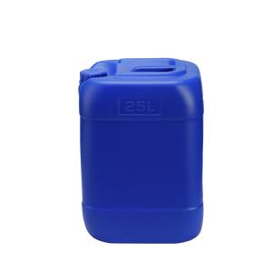 New HDPE double-layered bucket: inner layer white, outer layer blue; capacity 25L; made of chemical-grade plastic; stackable; resistant to acids, alkalis, and corrosion.