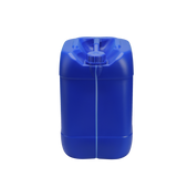 New HDPE double-layered bucket: inner layer white, outer layer blue; capacity 25L; made of chemical-grade plastic; stackable; resistant to acids, alkalis, and corrosion.