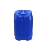 New HDPE double-layered bucket: inner layer white, outer layer blue; capacity 25L; made of chemical-grade plastic; stackable; resistant to acids, alkalis, and corrosion.