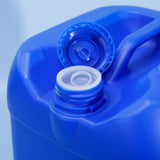 New HDPE double-layered bucket: inner layer white, outer layer blue; capacity 25L; made of chemical-grade plastic; stackable; resistant to acids, alkalis, and corrosion.