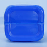 New HDPE double-layered bucket: inner layer white, outer layer blue; capacity 25L; made of chemical-grade plastic; stackable; resistant to acids, alkalis, and corrosion.